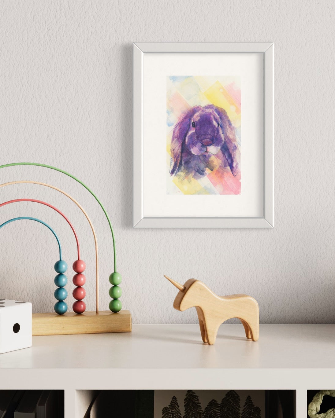 "Purple Bunny" Archival Print