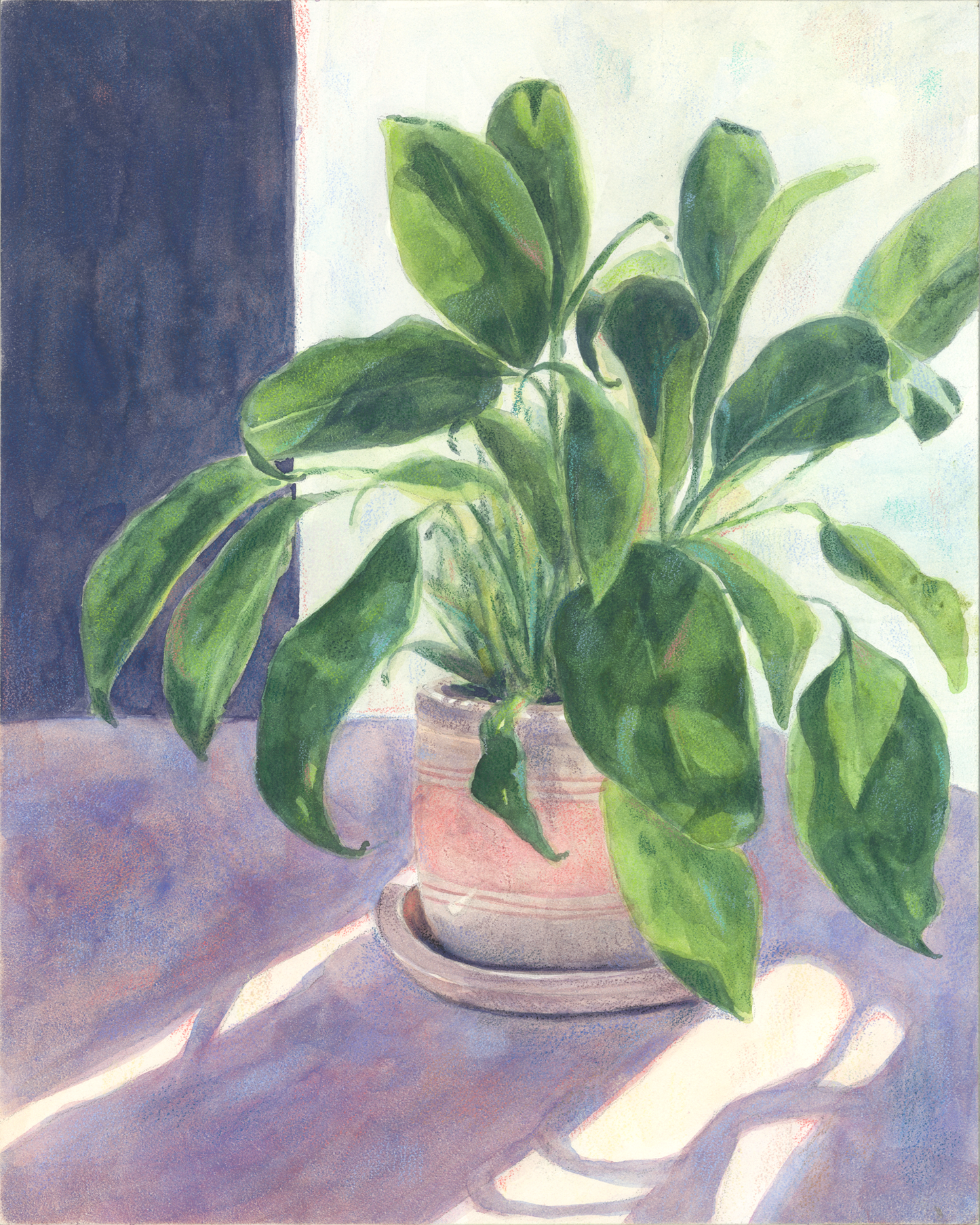 "Late Afternoon" Original Mixed Media Painting