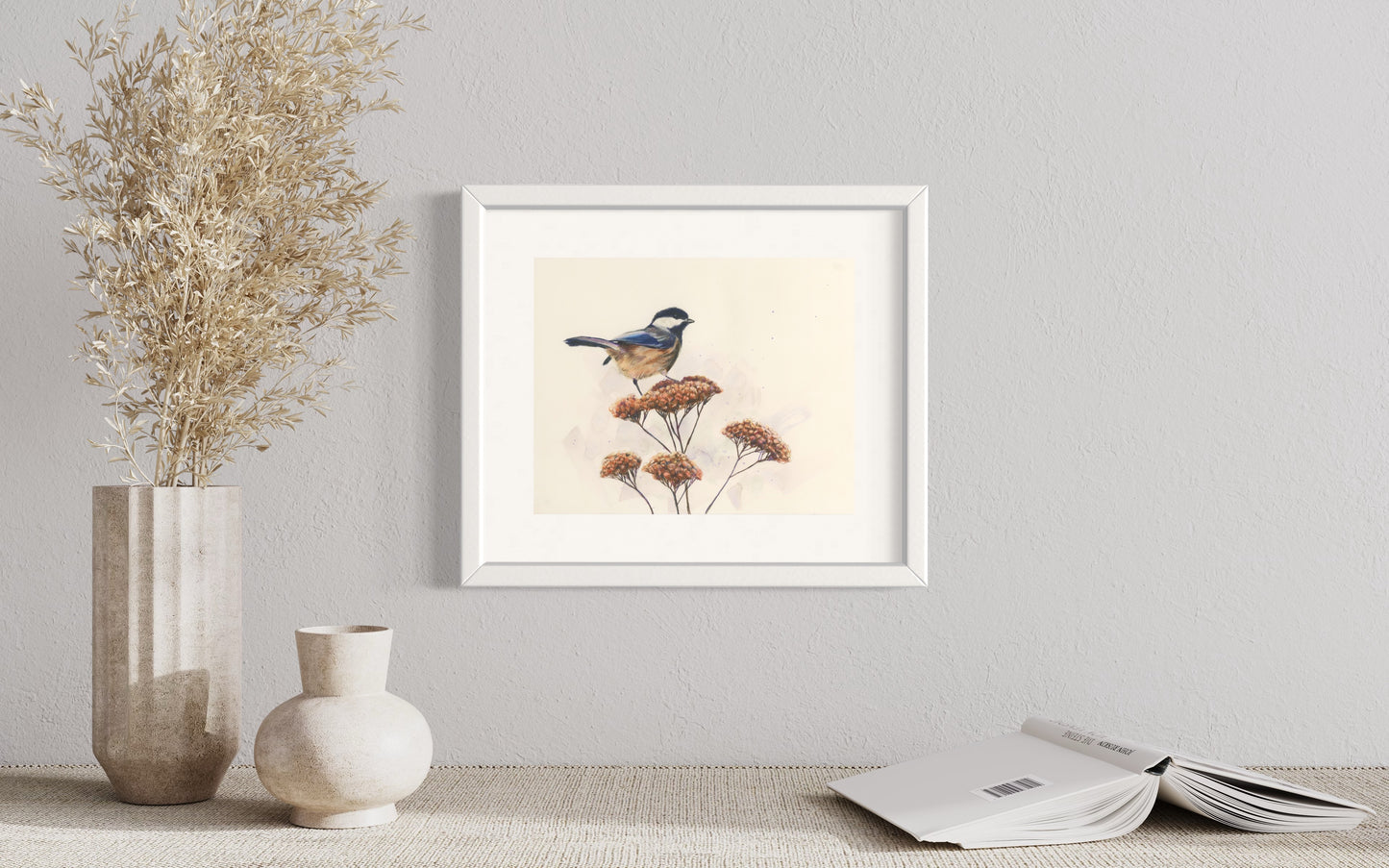 "Perched" Original Mixed Media Painting