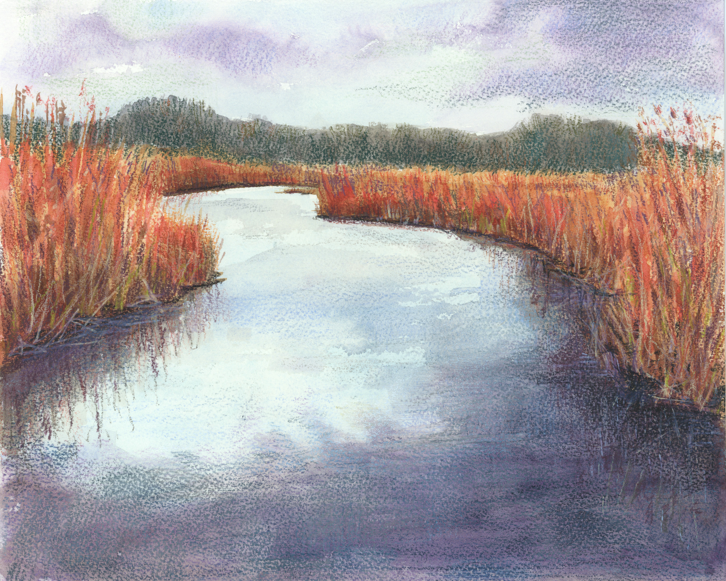 "Indigo Marsh" Archival Print
