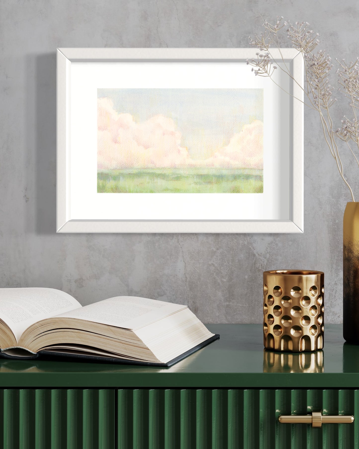 "Blush and Sage" Archival Print