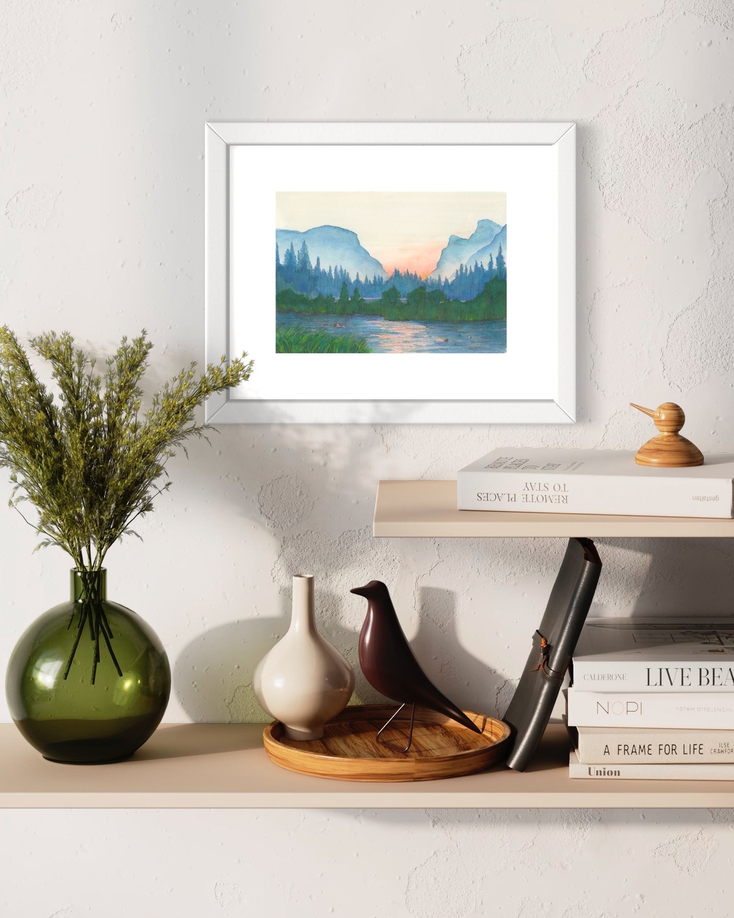 "Waterside" Original Mixed Media Painting