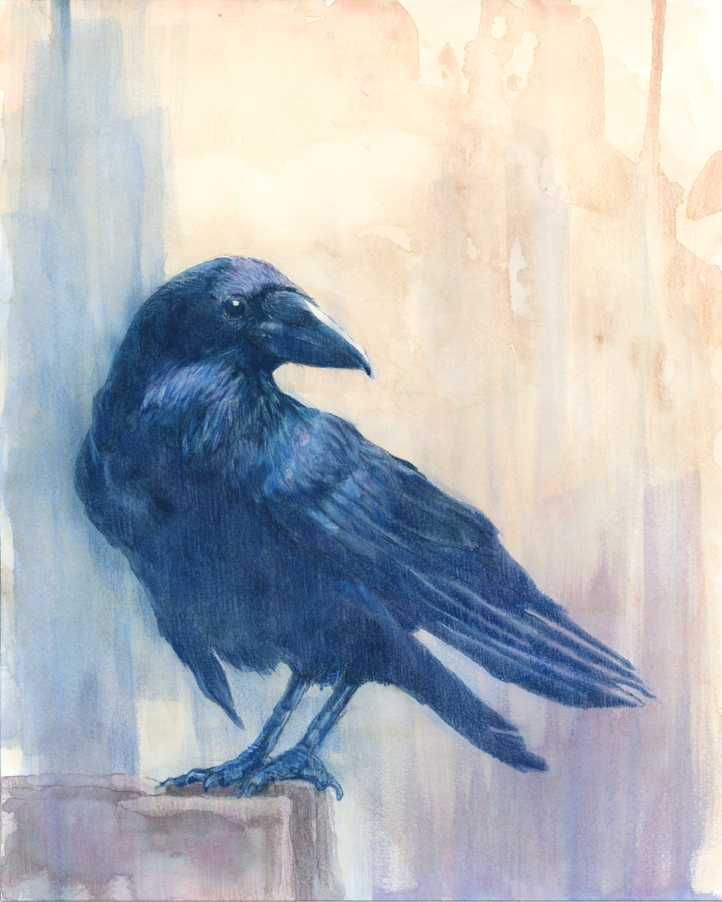 "Sentinel" Original Mixed Media Painting