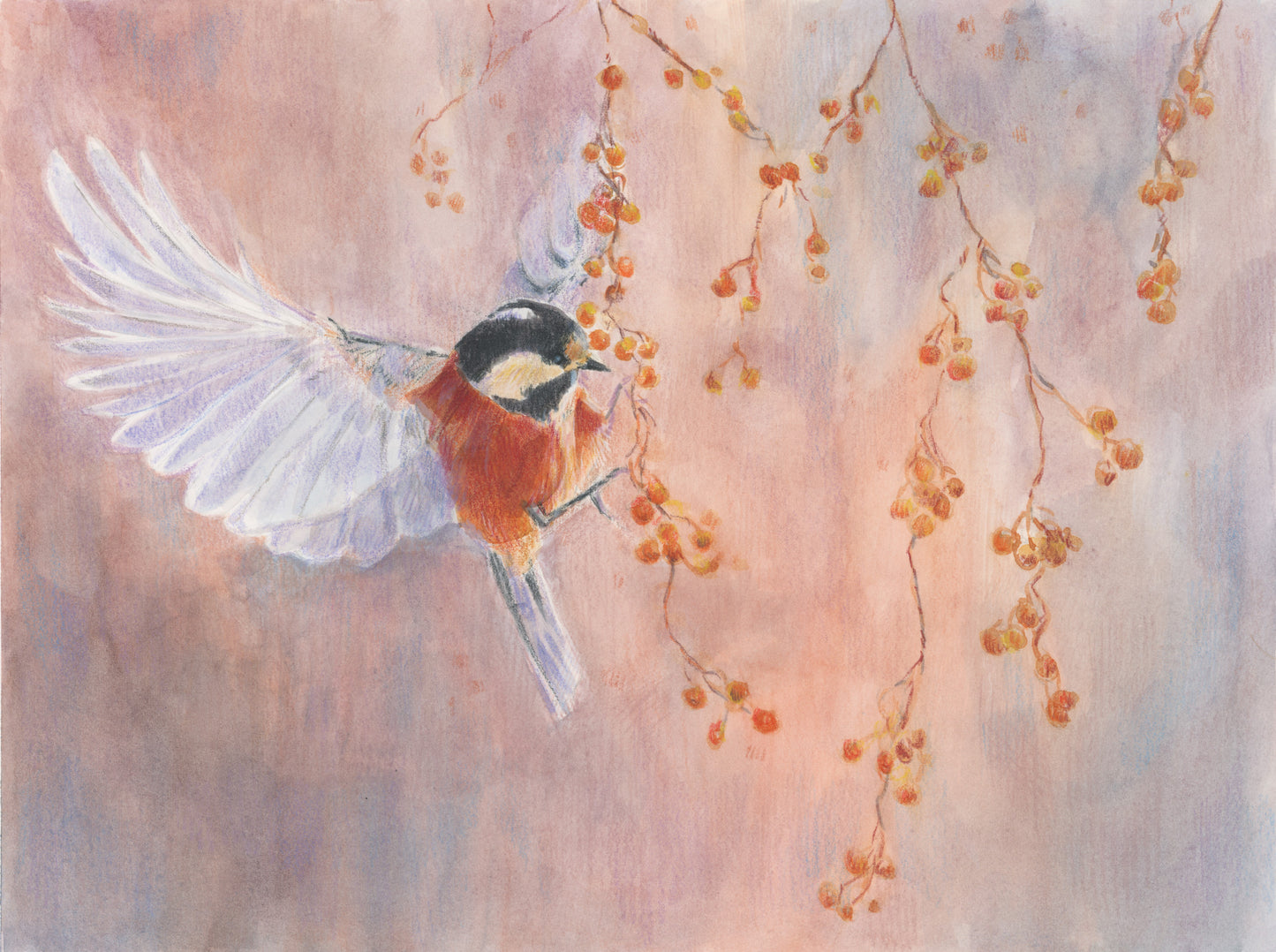 "Wingbeats" Original Mixed Media Painting