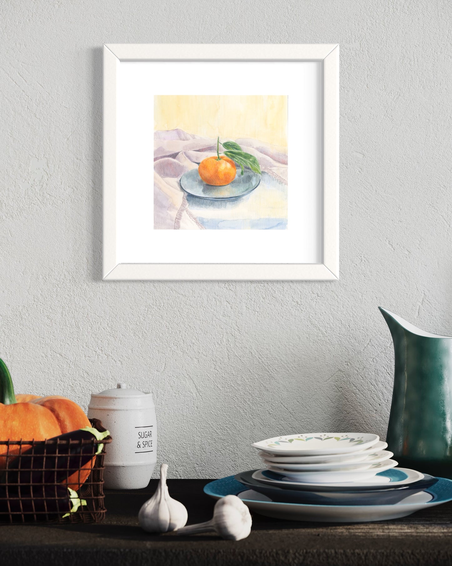 "Orange and Blue" Archival Print