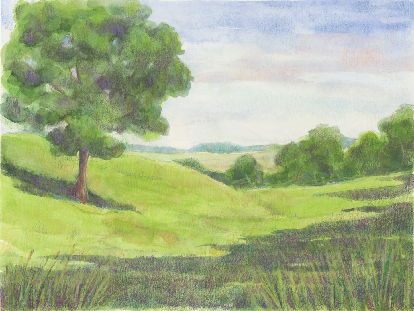"Shadowlands" Original Mixed Media Painting