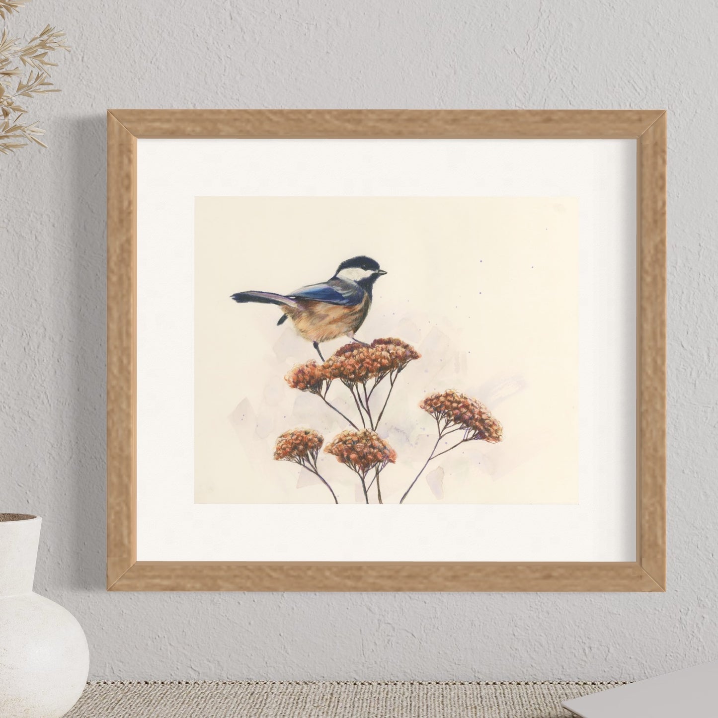 "Perched" Original Mixed Media Painting